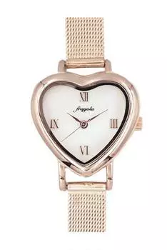 [Подписаться] Часы fragola Heart Mesh Belt Watch N00224S-1 PG Women s Rose Gold