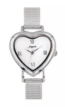 [Подписаться] Часы Fragola Heart Mesh Belt Watch N00224S-1 SV женские серебряные
