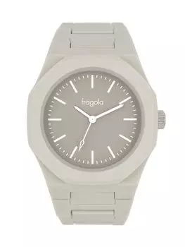 [Подписаться] Часы Fragola Octagonal Bezel Plastic Watch N02624S-2 LGY Women s Gray