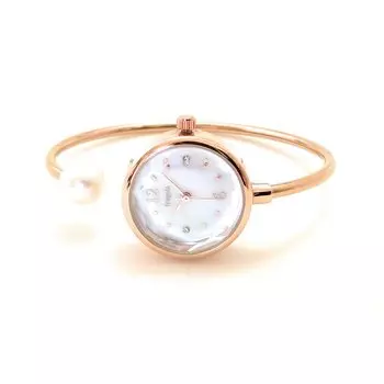 [Подписаться] Часы Fragola Twist Bangle Watch N02721A-3 PG женские розовое золото
