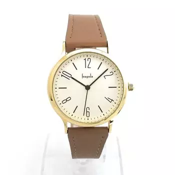 [Подписаться] Часы Fragola Watch Sweatproof Belt 10 ATM Water Resistant H01121S-1 GDMOC женские коричневые
