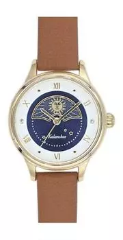 [Подписаться] Часы Kalanchoe Sun & Moon Часы N00723S-1 BR женские коричневые
