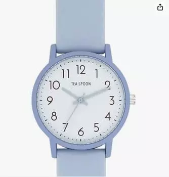 [Подписаться] Часы TEA SPOON Basic Color Rubber Watch N03722A-1 BL Ladies Blue