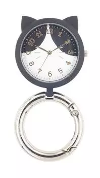 [Подписаться] Карманные часы Catmint Cat Carabiner Watch H00924S-0 BK женские