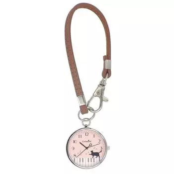 [Подписаться] Карманные часы IWAWP кошачья мята пианино часы с ремешком для кошек N04123A-0 PK женские