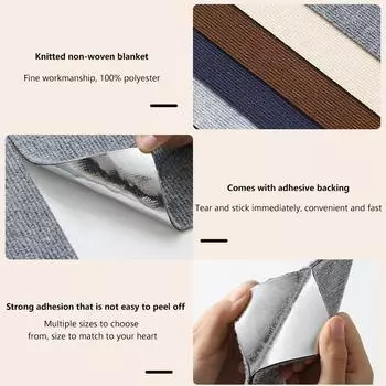 Подрезаемый самоклеящийся коврик, когтеточка для кошек, лестница, настенная мебель для кошек, ступеньки, чехол для когтеточки для кошек, товары для животных 30cm*30cm бежевый