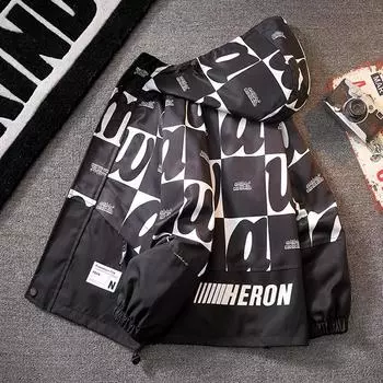 Подростковые мальчики весна осень пальто повседневная уличная толстовка с капюшоном для детей красивая детская ветровка куртка 170cm белый