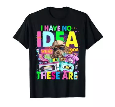 Подростковый наряд для детей новинка 1980-х годов Идея. & девушки. тема 90-х. Футболка чёрный