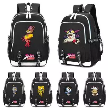 Подростковый рюкзак с принтом аниме, школьные сумки, рюкзак для ноутбука с мультяшным принтом, школьный рюкзак для мальчиков и девочек
