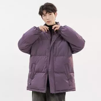 Подросток Дофамин Хлопковая одежда Новая пара Конфетно-цветная одежда из хлеба Хлопковая одежда для мужчин M чёрный