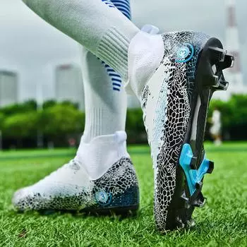 Подросток Взрослый Студент Дети Мужской Длинные ногти AG Измельченные ногти TF Высокий Верх Искусственные тренировочные футбольные бутсы Обувь 35