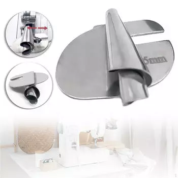 Подрубочная лапка для швейных машин, Папка-окантователь, Направитель кромки, Портативный роликовый 5mm