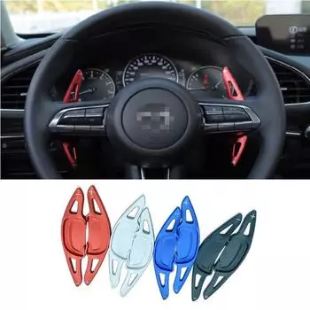 Подрулевой переключатель передач для Mazda 3 Mazada3 CX30 CX-30 2020 2021 2022 Удлинитель подрулевого переключателя из алюминиевого сплава серебряный