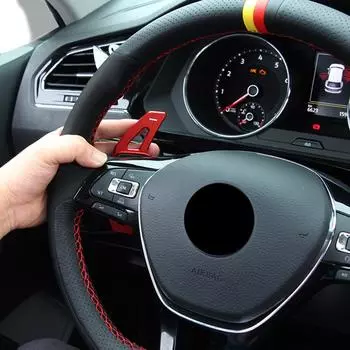 Подрулевой рычаг переключения передач для Volkswagen Golf 7 Alltrack MK7 Passat B8 VW Variant Tiguan Jetta MK6, автомобильный руль, расширение рычага переключения передач DSG серебряный