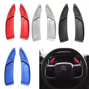 Подрулевые переключатели для Citroen C5 Aircross C4 Grand Picasso Berlingo Spacetourer рулевое колесо автомобиля DSG Shifter Extension Accessories серебряный