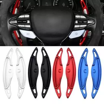 Подрулевые переключатели из алюминиевого сплава для Hyundai N Line Veloster I30 KONA N 2019-2023 Elantra Avante GT N-line CN7 рулевое колесо DSG Extender автозапчасти 1 pair красный