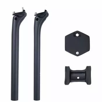 Подседельный штырь для велосипеда из углеродного волокна, сверхлегкий хомут для подседельной трубы, комплект поддержки направляющей из углеродного волокна, подседельный штырь для шоссейного велосипеда, горного велосипеда, MTB, 350 мм