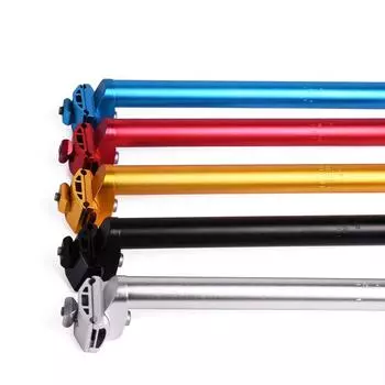 Подседельный штырь велосипеда 25,4x300 мм, алюминиевый подседельный штырь, цветная подседельная труба Dead Fly, подседельная труба велосипеда, обработанная пескоструйным аппаратом black