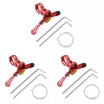 Подседельный штырь велосипеда с дистанционным управлением по проводу для зажима руля 22,2 мм (красный)