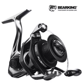 ПОДШИПНИК Марка GE серии 9+1BB Подшипник из нержавеющей стали 5,7:1 система сопротивления рыболовной катушки, максимальная мощность 9 кг, спиннинговое колесо, рыболовная катушка BE-2000 чёрный