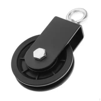 Подшипник шкива U-образный пазовый бесшумный ролик для подъемного оборудования для тренировок своими руками тренажерный кабель чёрный