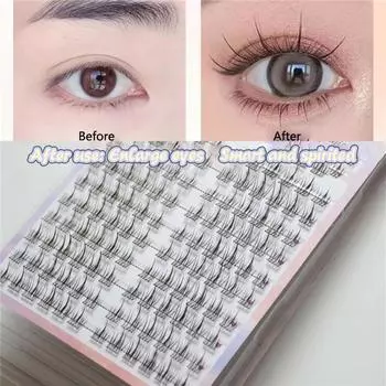 Подсолнух Накладные Ресницы Натуральная Имитация Комический Глаз Накладные Ресницы Расширение Сделай Сам Макияж Индивидуальный Сегментированный Глаз A2