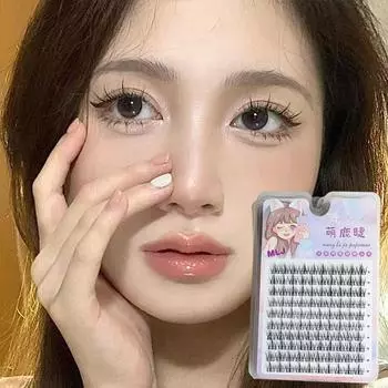 Подсолнух Накладные Ресницы Натуральная Имитация Комический Глаз Накладные Ресницы Расширение Сделай Сам Макияж Индивидуальный Сегментированный Глаз as the picture