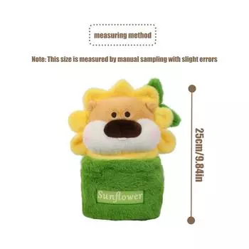 Подсолнух плюшевый цветок, подарки на день рождения для мужчин и женщин, успокаивающие игрушки, подарки для детей, детские игрушки, 1 шт, 9,8 дюйма One Size жёлтый