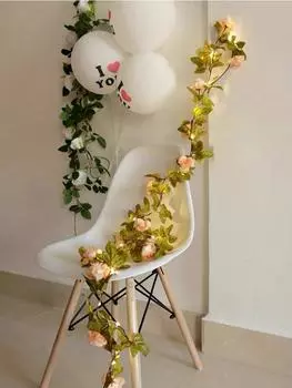 Подсолнухи розы гирлянды наружные водонепроницаемые 2м 20LED искусственные цветы фея гирлянды подсолнухи розы гирлянда с огнями для сада Sunflower