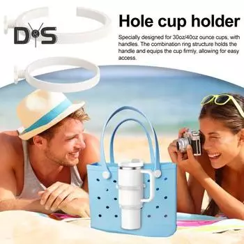 Подстаканник 30/40 унций Универсальный подстаканник для сумки Bogg, дизайн с одной гайкой, многофункциональный подстаканник для путешествий и активного отдыха чёрный