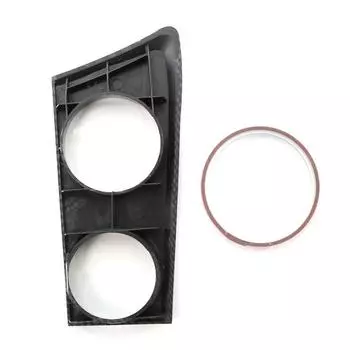 Подстаканник центральной консоли, карбоновый держатель для чашки центральной консоли, накладка на панель отделки для BMW E81 E82 E87 E88 1 серии 2004-2011 с левым рулем чёрный