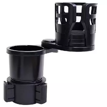 Подстаканник для автомобиля, двойной автомобильный подстаканник, расширитель с губчатыми подушечками, регулируемый адаптер 2 в 1, многофункциональный на 360 градусов