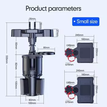 Подстаканник для автомобиля, двойной держатель для колпачков, 4 в 1, регулируемый подстаканник, многофункциональный автомобильный держатель для напитков и телефона, подставка для закусок, расширитель чёрный