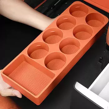 Подстаканник для автомобиля Коврик для холодильника Ящик для хранения Съемный Напитки Напиток оранжевый