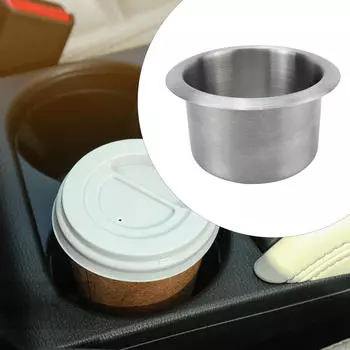 Подстаканник для автомобиля, вставка для напитков, аксессуар из нержавеющей стали для морских судов, грузовиков, автодомов 35mm Straight Edge