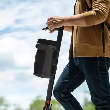 Подстаканник для бутылок с водой на велосипеде с завязками и сетчатыми карманами для езды чёрный