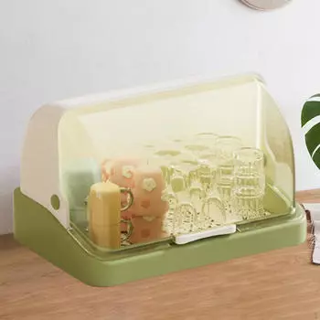 Подстаканник для рабочего стола с дренажным поддоном и ящиком для хранения кухонная стойка зелёный