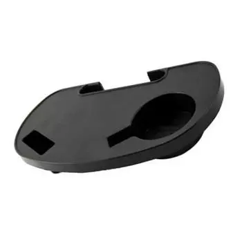 Подстаканник для стула, боковой столик для чашек с откидной спинкой, лоток для подстаканника для стула с гнездом для мобильного телефона, слот для подстаканника и поднос для закусок - черный