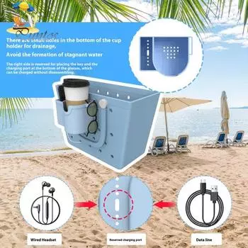 Подстаканник для сумки 3-в-1, силиконовая сумка, аксессуары, подвеска, держатель для телефона, солнцезащитных очков, совместимая с кружкой-стаканом 20/30/40 унций фиолетовый