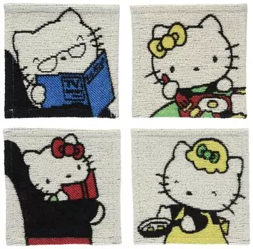 Подстаканник Marushin Sanrio Hello Kitty 10 x 10 см My Home Набор из 4 разных узоров 3335007000 4 шт.