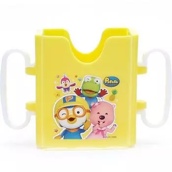 Подстаканник Pororo для соевого молока, желтый, 1 шт.