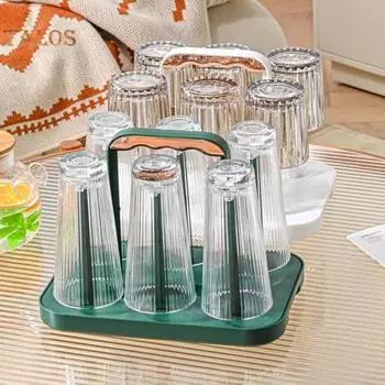 Подстаканник с ручкой для хранения, прочная, выдерживающая нагрузку, удобная сушилка, нескользящее дно, кружка, хозяйственные принадлежности