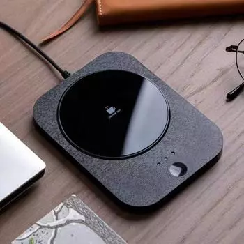 Подстаканник с термостатом, тремя уровнями регулировки температуры, подогревом через USB-разъем, изоляцией и теплым подарком белый