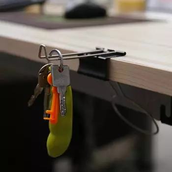 Подстаканник с зажимом для стола, подстаканник с защитой от проливания, зажим для файлов, настольные принадлежности для рабочего места, канцелярский органайзер для рабочего стола чёрный