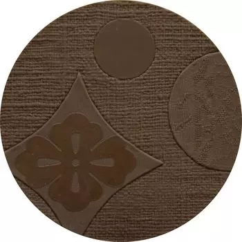 Подстаканник sceltevie Round Flower Crest Brown 227021 Yawata Kasei Сделано в Японии TAKUZEN