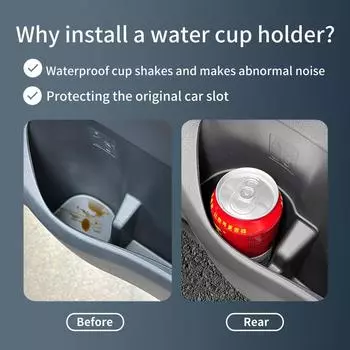 Подстаканник SMABEE, ящик для хранения на передней двери для Toyota Alphard Verfire 40 Series 2024 2024, амортизирующий поднос для стаканов TPE Tidying