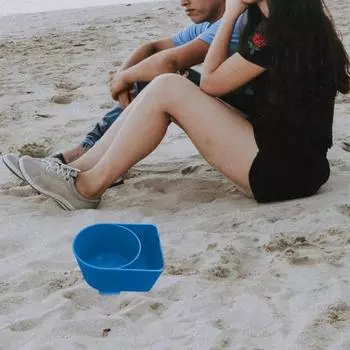 Подстаканник Yousheng Beach с карманом, многофункциональный, для напитков, телефона, солнцезащитных очков, ключей, песка, аксессуар для пикника на пляже красный