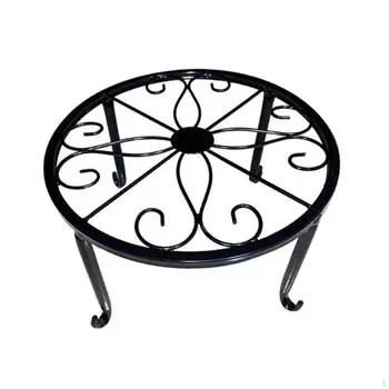 Подставка-держатель для цветочных горшков из черного железа для любителей садоводства