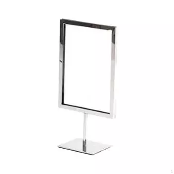 Подставка-держатель для карточек для ценников в супермаркетах, многоразовый настольный знак S серебряный