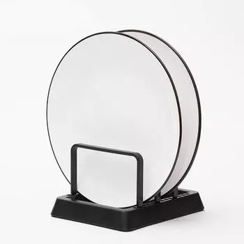 Подставка-держатель для кастрюль, крышек для кастрюль, органайзер для кухонной посуды, сушилка для хранения посуды, держатель для разделочной доски, органайзер для разделочной доски чёрный